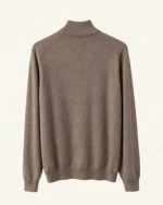 Half zip knit brown - Image 2